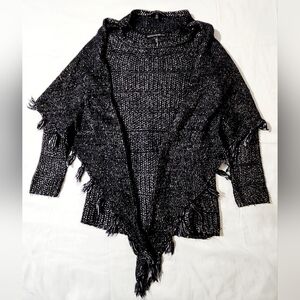 White House Black Market Knit Sweater and Scarf XS
